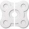 Ekena Millwork Luna Architectural Grade PVC Contemporary Ceiling Medallion, Two Piece, 18"OD x 3"ID x 6 1/4"C x 1"P CMP18LA2-03000 - alternate 1